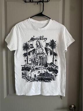 Stockboy Chicago "Tia Rose Tee" White Shirt